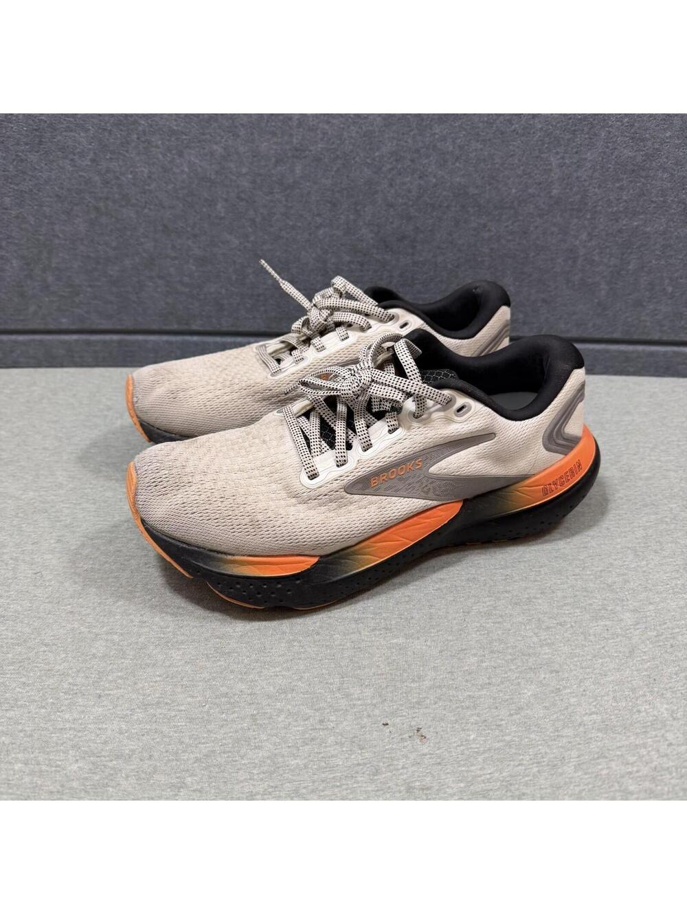 Brooks Glycerin 21 Ecru/Orange/Black Women's Running Shoes US Size 10